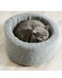 Pet Collection Round Cat Bed - Grey