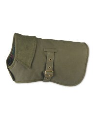 Pet Collection Waxed Cotton Dog Coat - Green