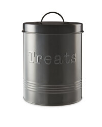 Pet Treats Storage Tin - Black