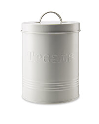 Pet Treats Storage Tin - Grey