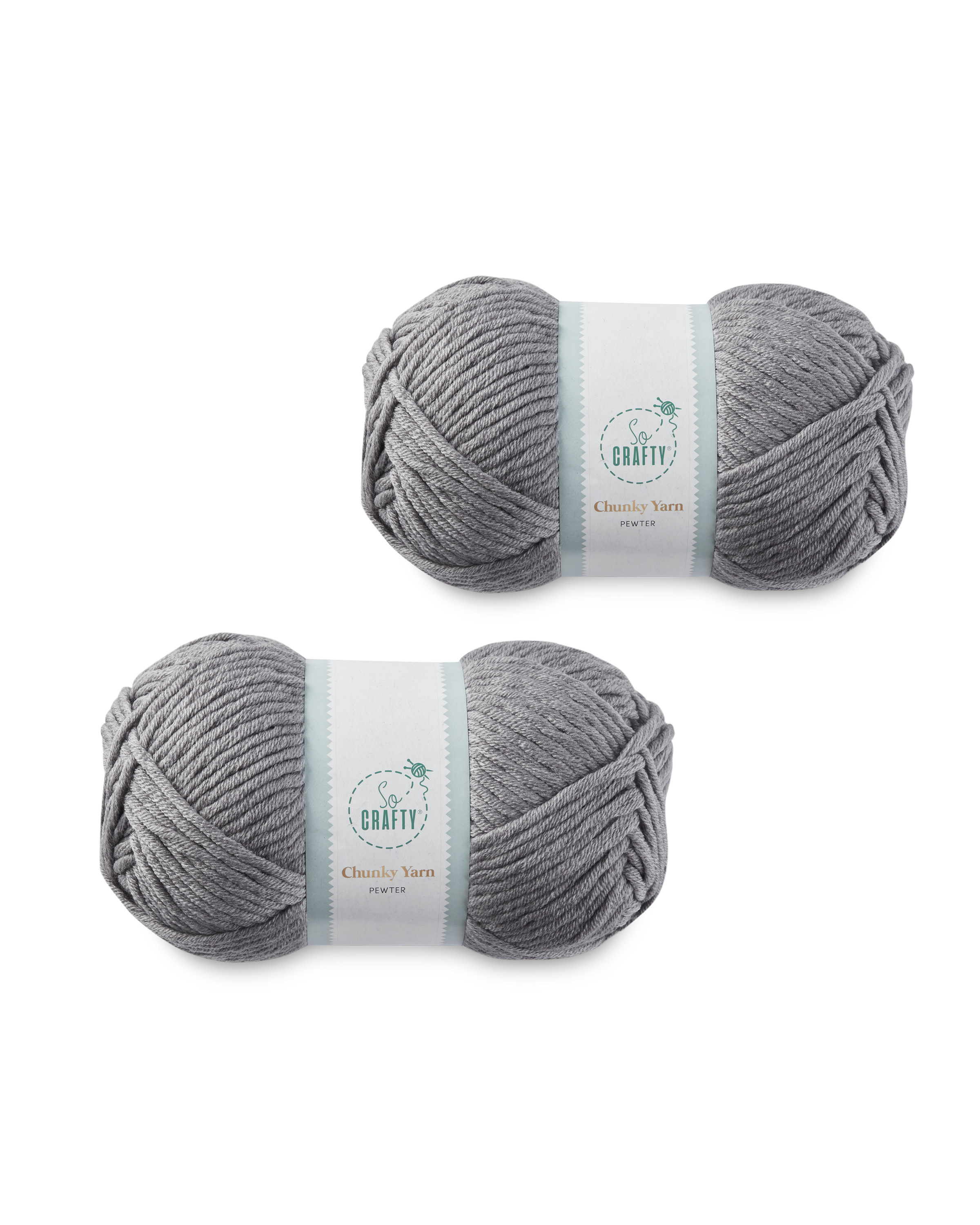 So Crafty Black Chunky Yarn 2 Pack - ALDI UK