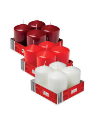 Pillar Candles 4 Pack