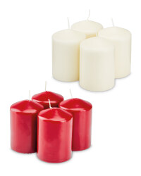 Pillar Candles Pack of 4