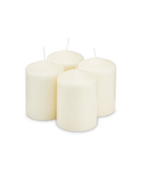 Pillar Candles Pack of 4 - Cream