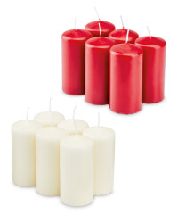 Pillar Candles Pack of 6