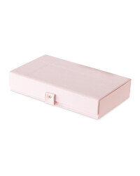 Pink 5 Compartment Jewellery Case