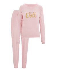 Avenue Ladies' Pink Loungewear Set