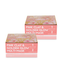 Golden Glow/Pink Clay Mask 2 Pack