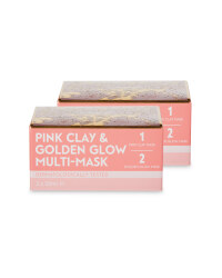 Pink Clay Golden Glow Mask 2 Pack