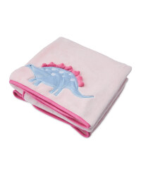 Pink Dino Luxury Baby 3D Blanket