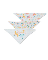 Pink Dinosaur Dribble Bibs