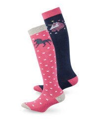 Pink Dot Kids' Riding Socks 2 Pack