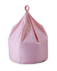 Pink Dotted Playroom Bean Bag