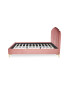 Pink Double Scalloped Bed
