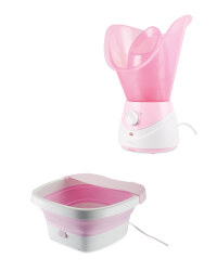 Pink Facial Steamer & Foot Spa