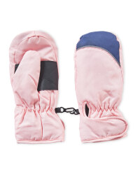 Crane Pink Reflective Mittens
