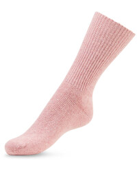 Pink Rib Wool-Socks
