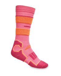 Kids' Pink Ski/Snowboard Socks