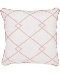 Pink Square Criss Cross Cushion