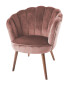 Pink Velvet Scalloped Chair