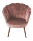 Pink Velvet Scalloped Chair