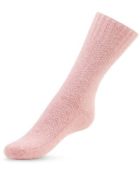 Pink Woven Wool-Socks