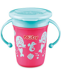 Pink/Aqua Nuby Mini 360° Sippy Cup