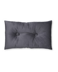 Pintuck Rectangle Cushion - Grey