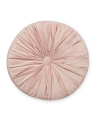 Pintuck Round Cushion - Pink