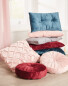 Pintuck Square Cushion - Pink