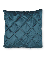 Pintuck Square Cushion - Teal