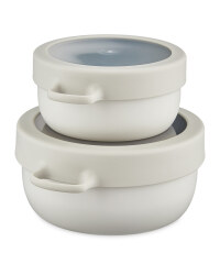 Eco Home Snack Pot 2 Pack - Grey