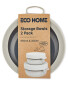 Eco Home Snack Pot 2 Pack - Grey