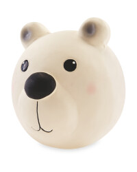 Polar Bear Squeaky Dog Toy