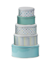 Polka Dot Nested Storage Tins