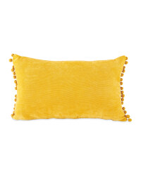 Kirkton House Pom Pom Cushion - Ochre