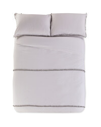 Pom Double Brushed Cotton Duvet Set