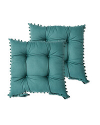 Belavi Pom Pom Seat Pads 2 Pack - Green