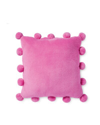Pom Pom Cushion - Pink