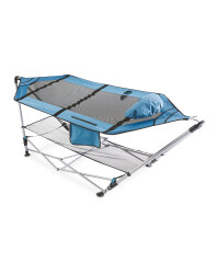 Portable Hammock with Stand - Blue