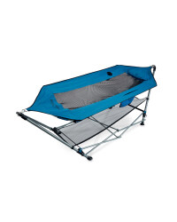 Portable Hammock with Stand - Blue
