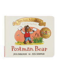 Postman Bear Acorn Wood Book