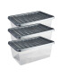 Premier 12L Storage Boxes 3 Pack - Silver