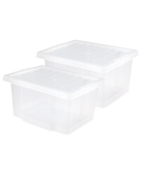 Premier 20L Storage 2 Pack - Clear