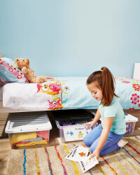 Premier 32L Underbed Storage 3 Pack - Black