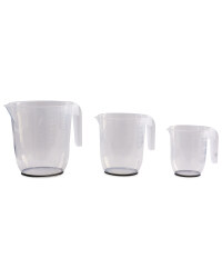 Premier Measuring Jugs 3 Pack - Black