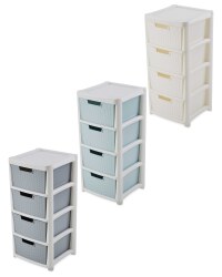 Premier Rattan Effect Drawer Tower