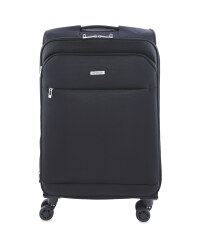 Avenue Premium Soft Suitcase Set - Black