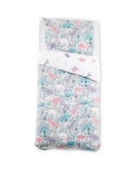 Pretty Dinosaur Single Duvet Set