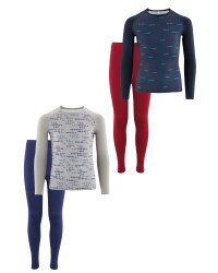 Printed Junior Base Layer Set
